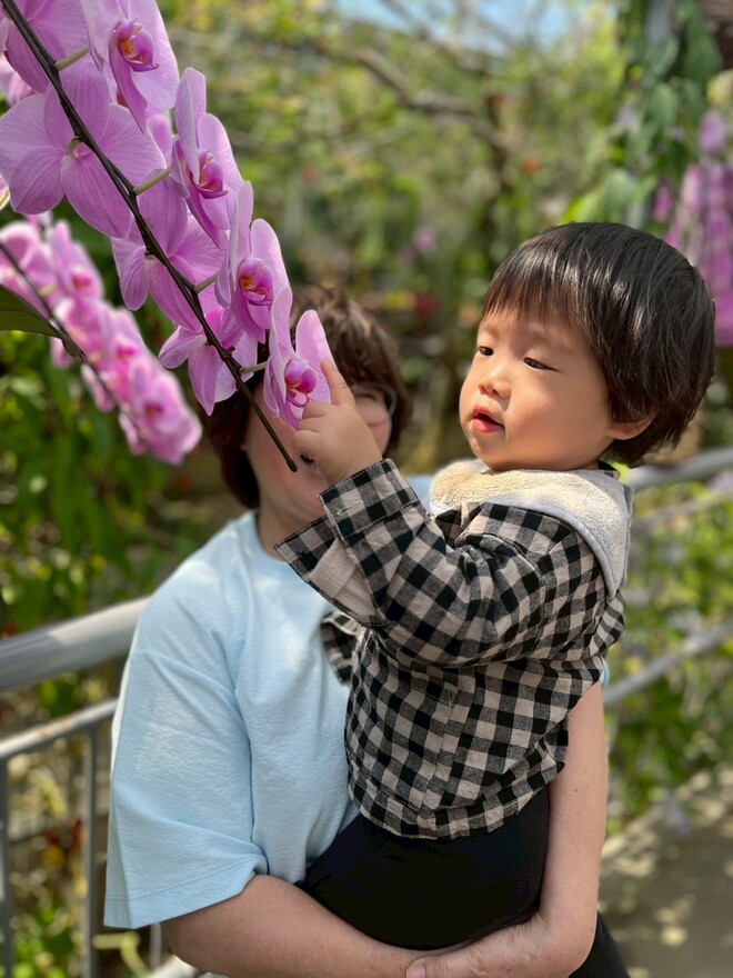 僕の手より大きいね