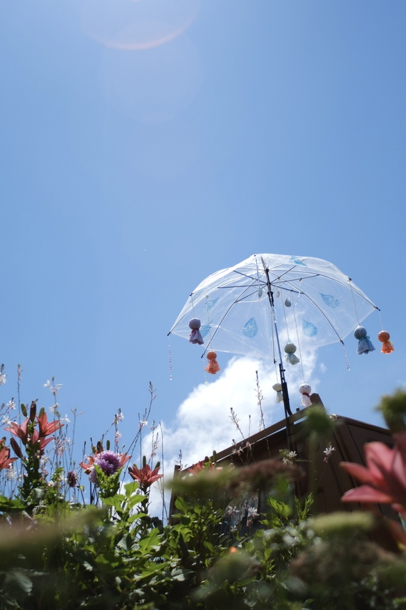 空色の傘をさして